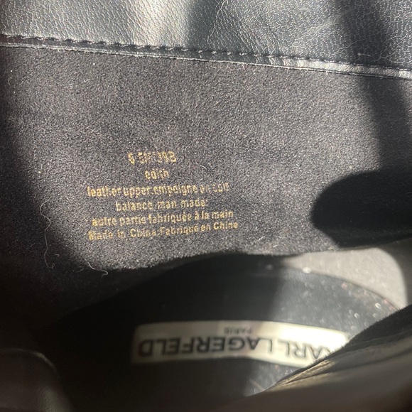 Karl Lagerfeld Paris, Black Suede Leather Short Boot Embroidered Flowers Sz: 8.5 - Picture 5 of 8